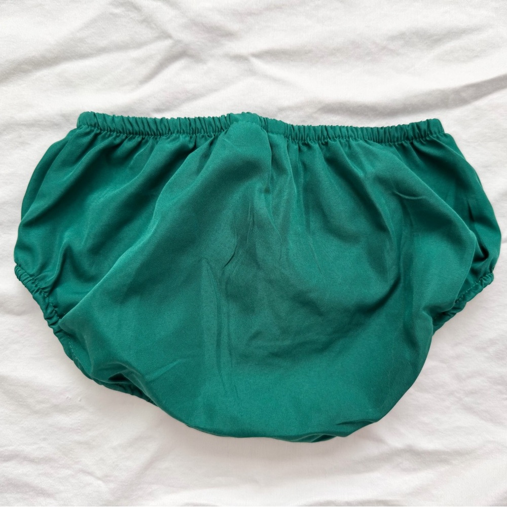 Janie & Jack The Satin Holiday Dress Emerald Green | Toddler 18-24m - Picture 14 of 14